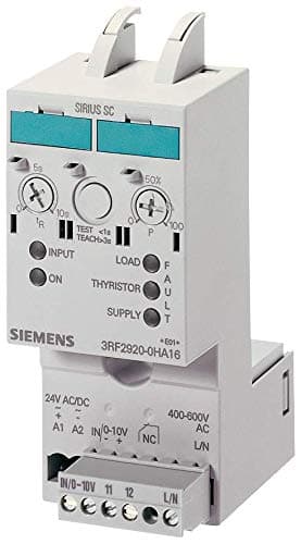 Siemens Controlador de potencia A DT, alimentación de control 24VAC/VDC, 400-600V, 50A 3RF29 50-0KA16-0KT0