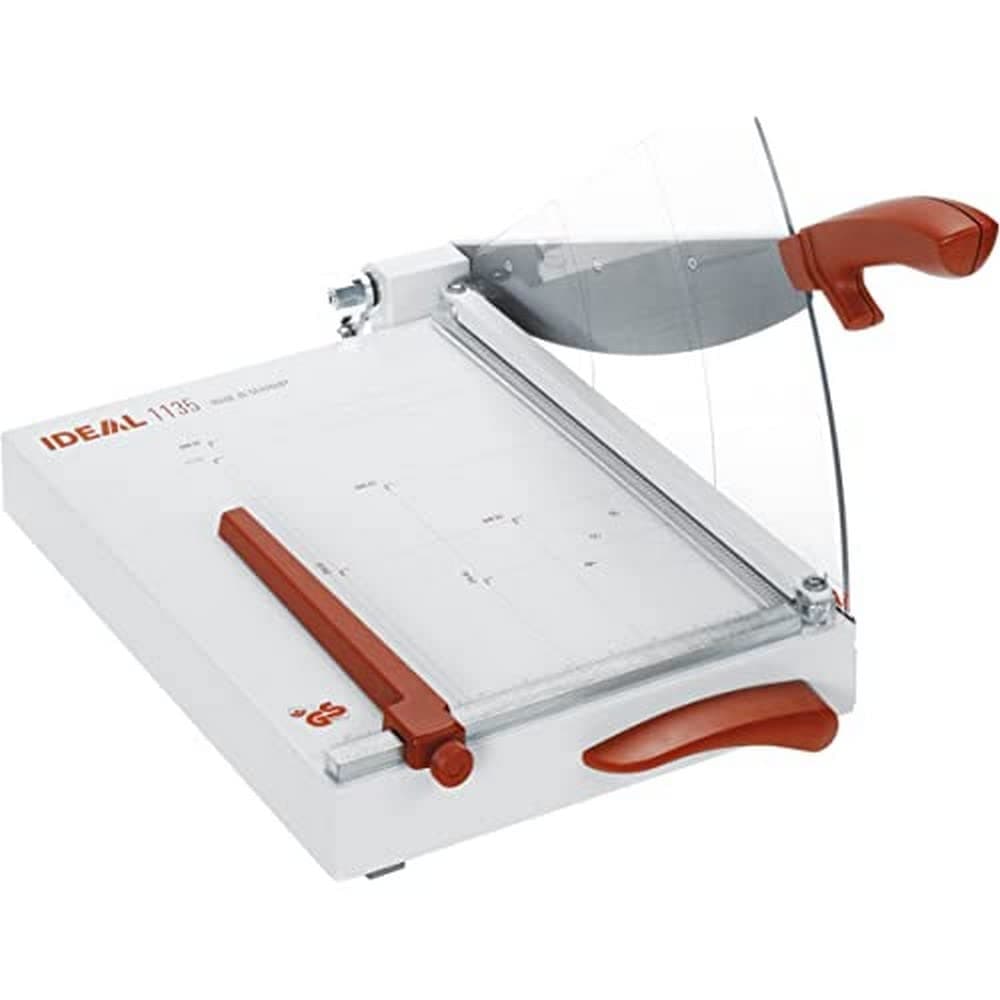 IDEAL 1135 Guillotina para papel hasta DIN A4, 25 hojas, blanca 11351000