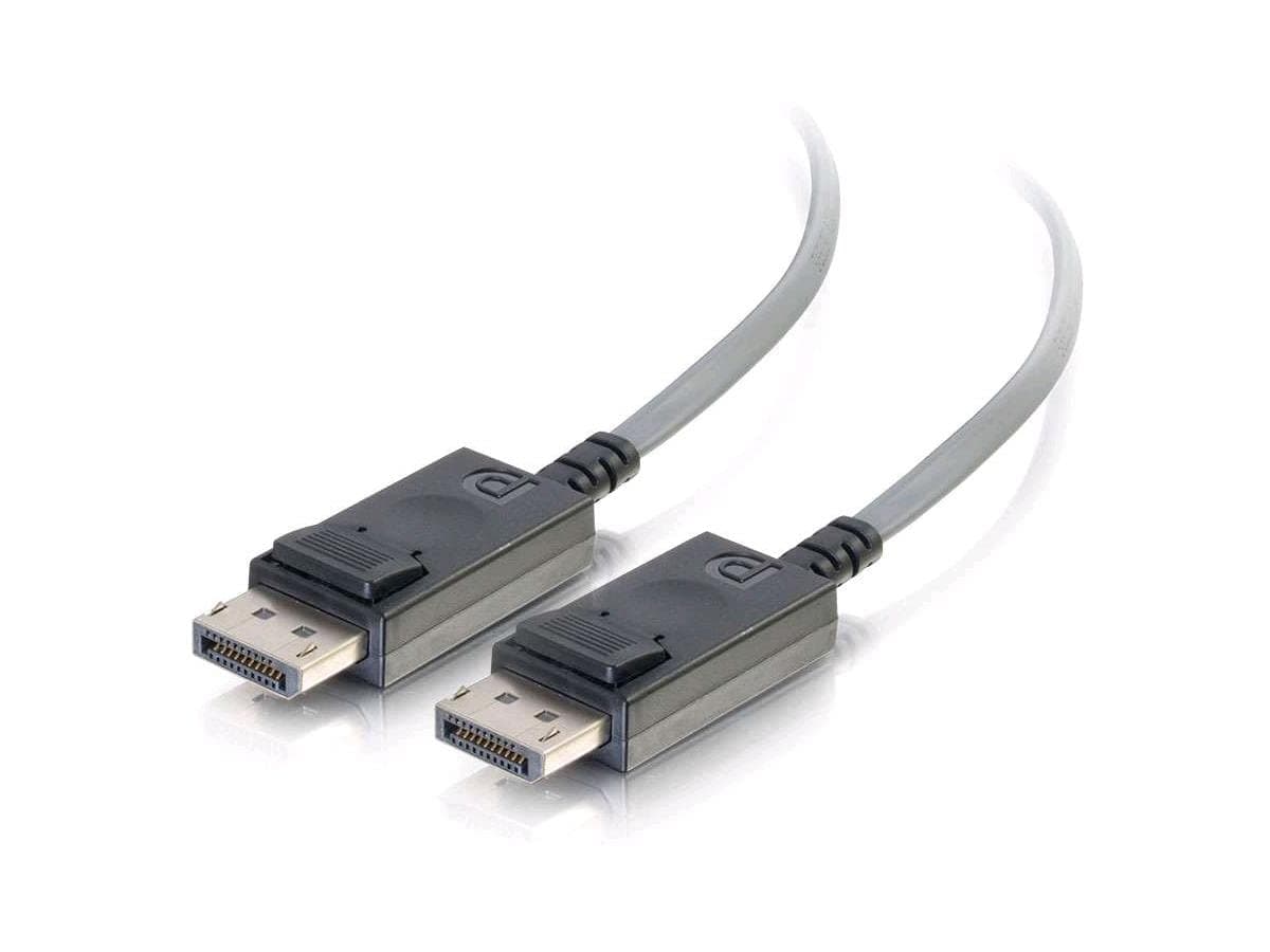C2G Cable Óptico Activo DisplayPort (AOC) de 25 ft 4K 60Hz - Plenum CMP (TAA) - Cable de Fibra Óptica A/V de 25 ft para Dispositivo de Audio/Video - Primer Extremo: 1 x DisplayPort Macho Audio/Video Digital - Segundo Extremo: 1 x 29535