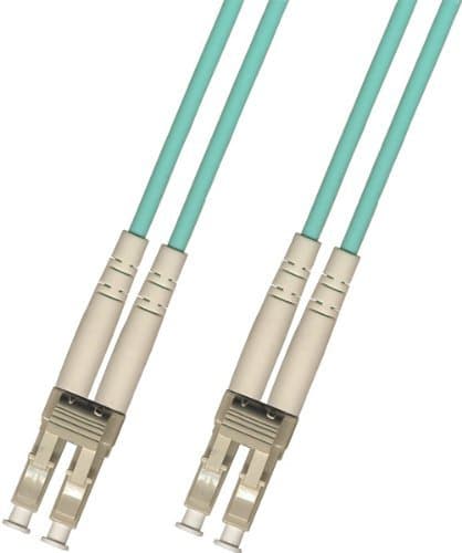 Ultra Spec Cables Cable de fibra óptica multimodo dúplex OM4 300 metros 40Gb (50/125) - LC a LC - Aqua nsra37649
