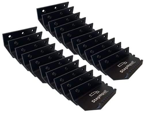 StepNpull Manija de Piso Sin Contacto para Puertas, Paquete de 20, Negro FBM_BLACK_20PK