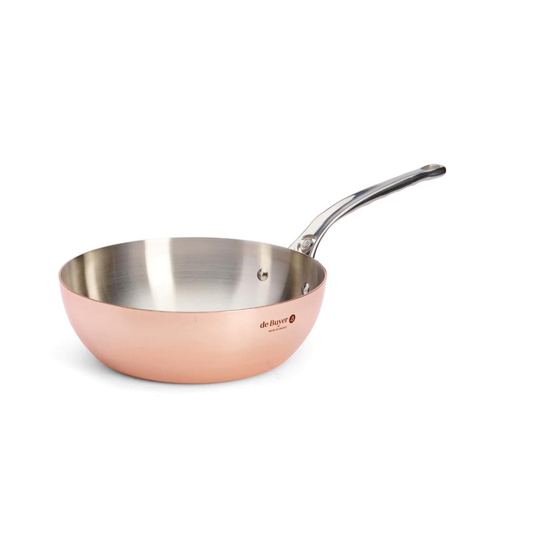 de Buyer Prima Matera Sartén cónica cobre-acero inoxidable 9.5" 623624
