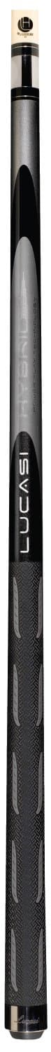 Lucasi Hybrid L-H40 Black y Metallic Silver Cue con Back Loaded Sport G5 Grip