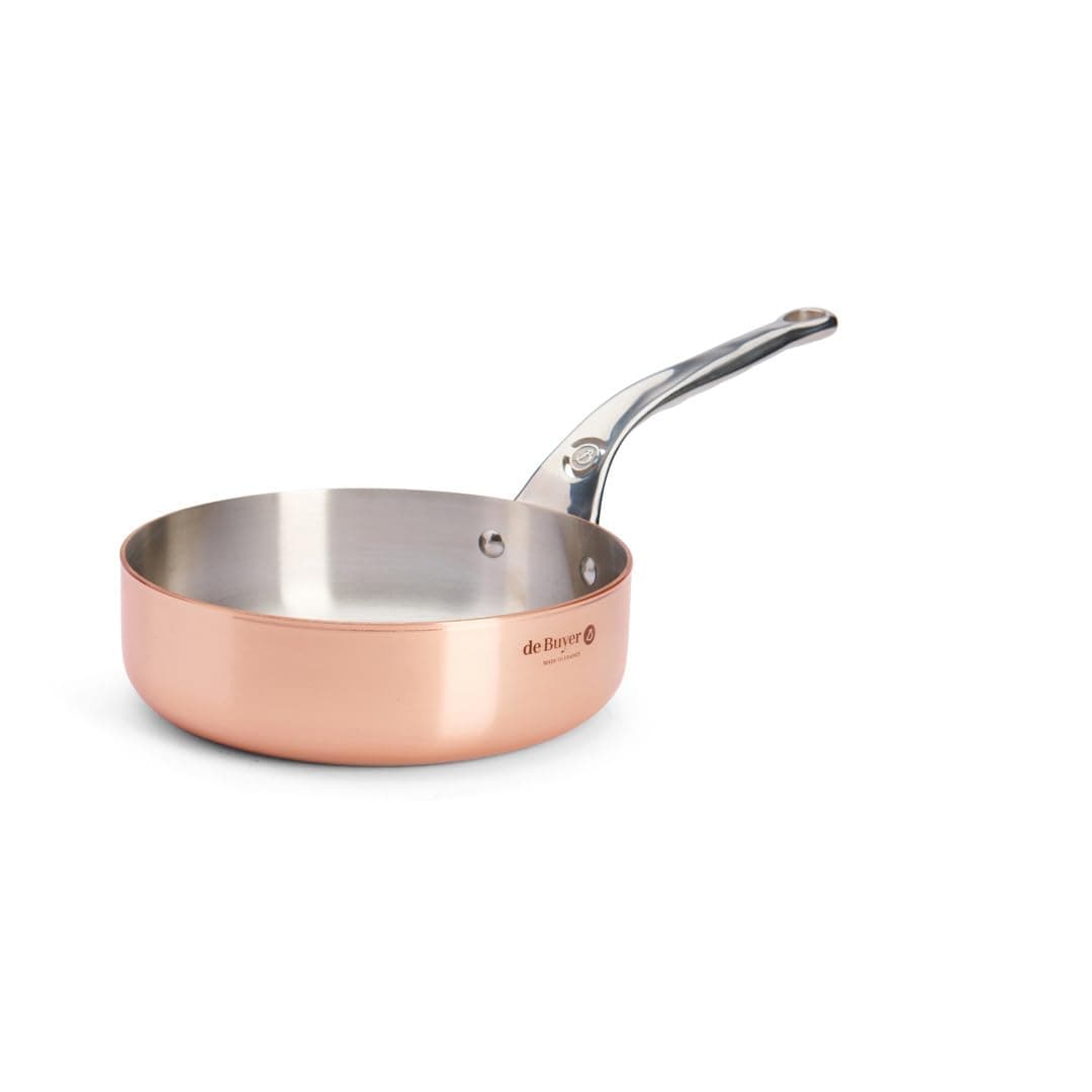de Buyer PRIMA MATERA 8" sartén salteadora cobre-acero inoxidable, apta para inducción 6230.20