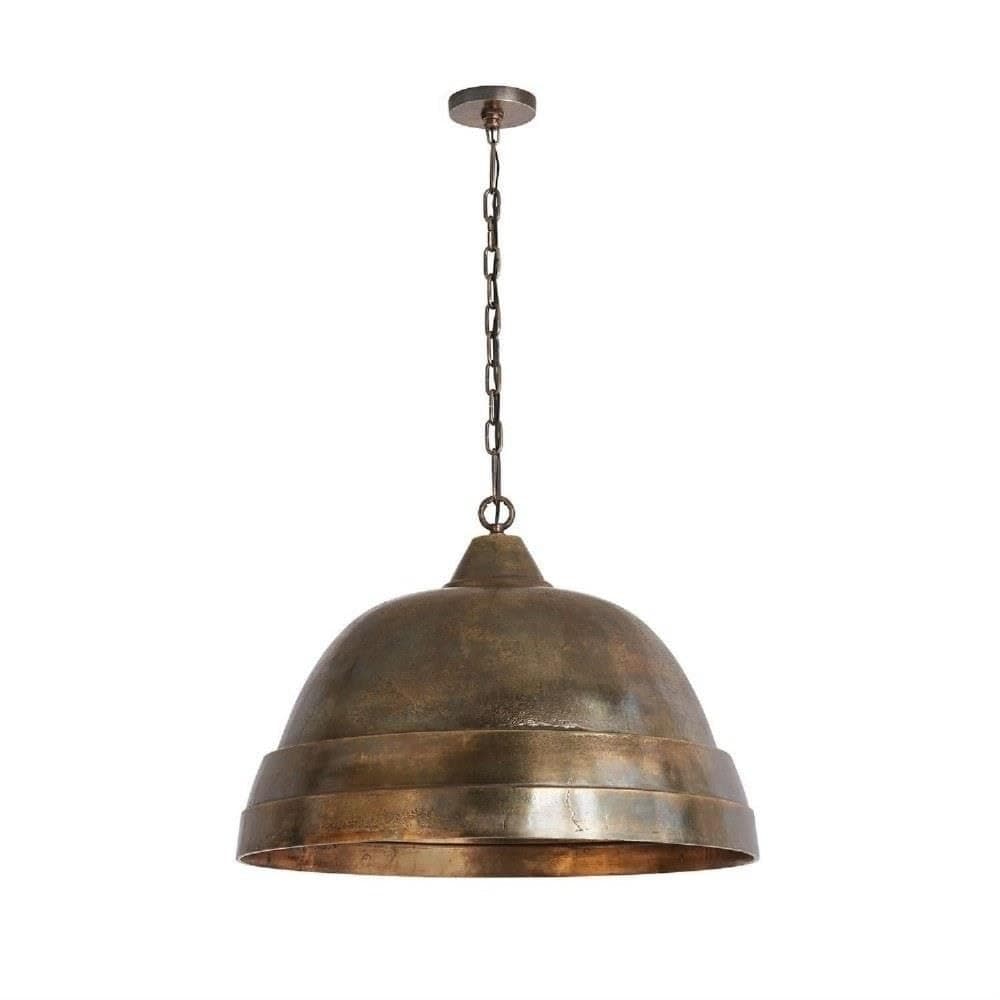 Capital Lighting Sedona Lámpara colgante industrial 1 luz, aluminio fundido artesanal, Oxidized Brass 335313XB