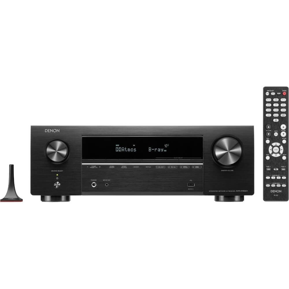 Denon AVR-X1800H - Receptor AV 7.2 canales (modelo 2023) con HEOS integrado y compatibilidad Dolby Vision