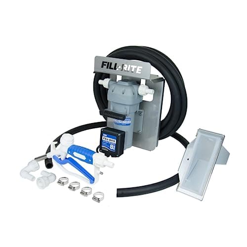 Fill-Rite DF012CMN520 Bomba DEF 12V 8 GPM con Kit de Montaje para Totes y Boquilla Manual
