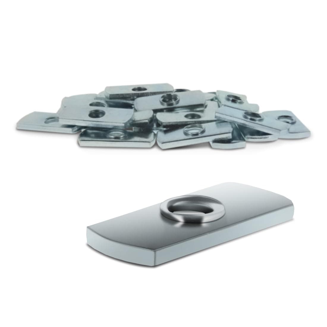 8020 3785 T-Nuts de acero zincado 1/4-20 para perfiles 10 Series (1500 pack) 3785-1500