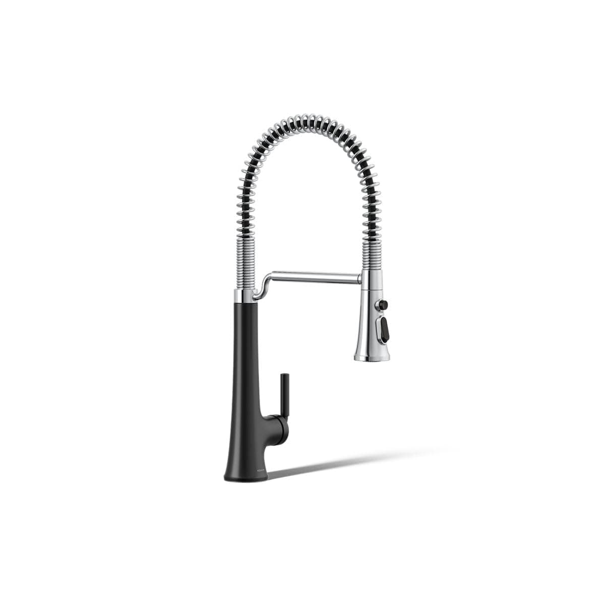 KOHLER Tone Grifo Semi Profesional 23765-CBL, Matte Black/Polished Chrome