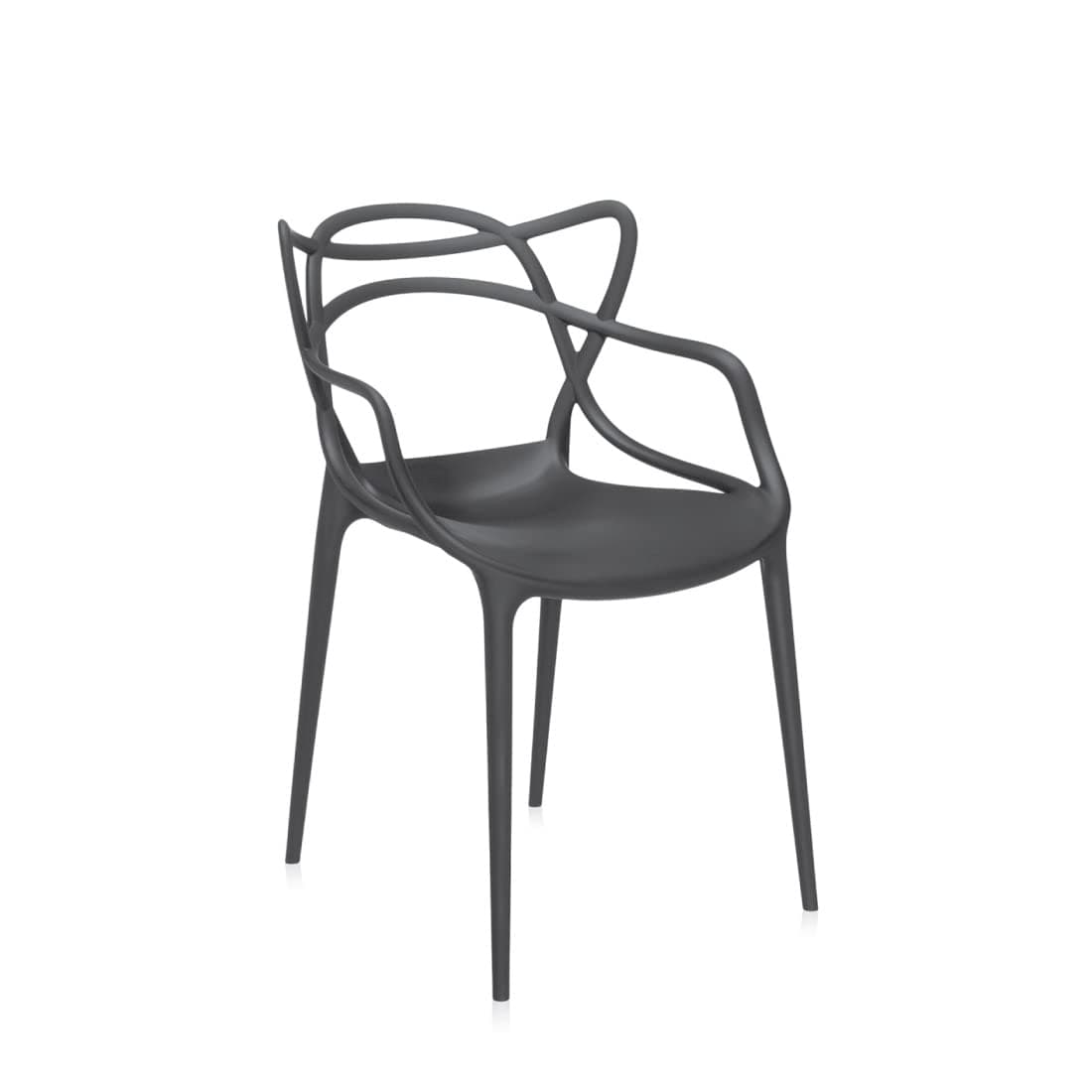 Kartell Masters Chair Pack x2, Negro 5865/09