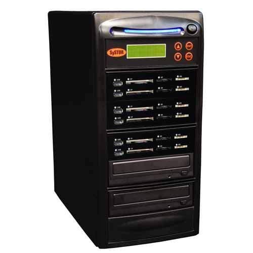 Systor 1:5 Combo Flash & Blu-ray BDXL Duplicador SYS-USBSDCF-BD-05 - Respaldo de memorias a CD/DVD/BD