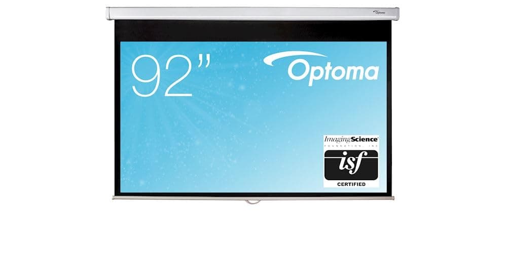 Optoma DS-9092PWC - Pantalla de proyección enrollable de 92" diagonal 16:9