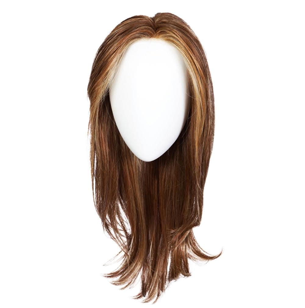 Raquel Welch Dress Rehearsal Peluca larga con plumas y capas con base anudada a mano por Hairuwear, talla Petite Average Cap, RL6/8 Dark Chocolate