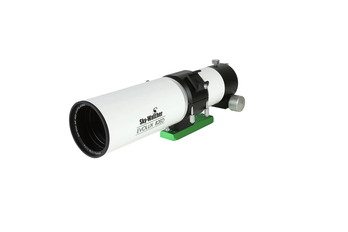 Sky-Watcher Evolux 82ED Refractor Apochromático Doublete - Tubo Óptico Compacto y Accesible para Astrofotografía, Blanco (S11310)