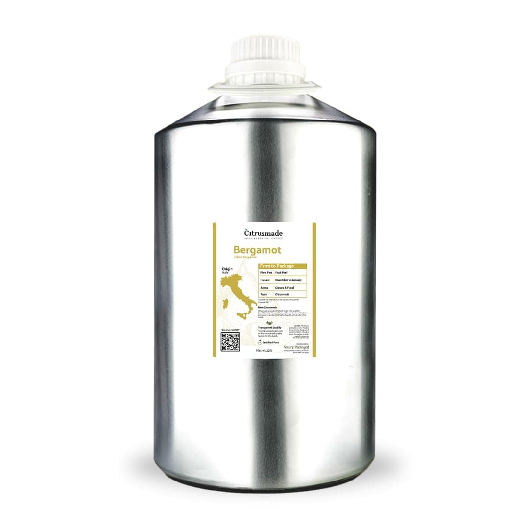 Nature Packaged Aceite Esencial de Bergamota - Citrusmade, Sicily (22lbs)