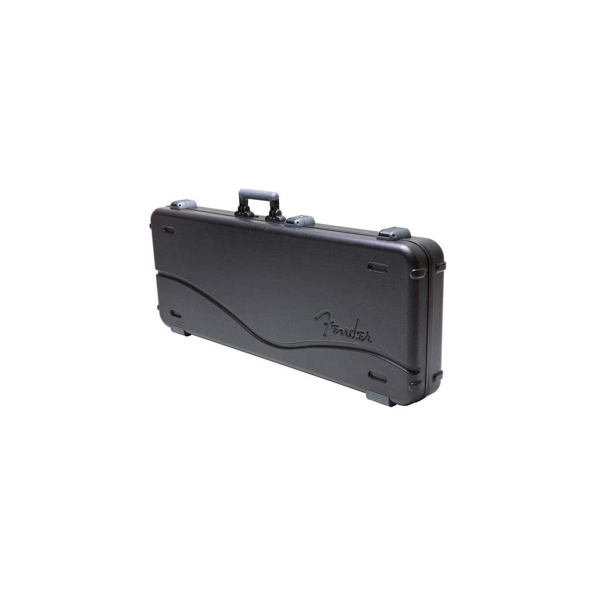 Fender Deluxe - Estuche rígido moldeado para guitarras eléctricas Jazzmaster y Jaguar, carcasa de ABS de grado militar con traba TSA, interior de espuma a medida, estuche de viaje protector, negro B01MZZPX5A-1