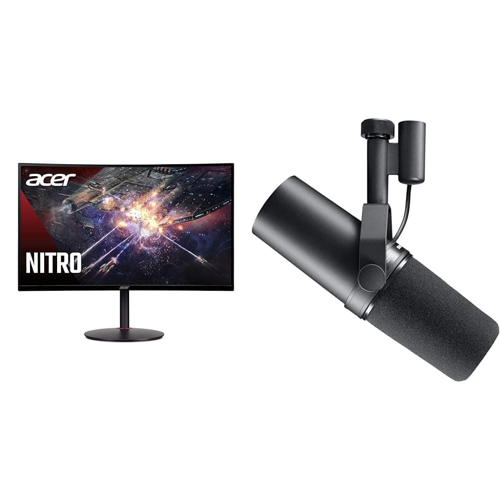 Acer Nitro XZ270 Xbmiipx 27" Curvo Full HD 240Hz + Shure SM7B Mic dinámico