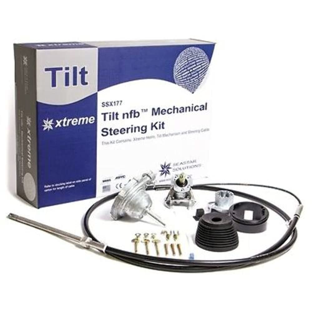 Dometic SeaStar SSX17714 XTREME NFB Tilt Steering Kit con cable único, 14ft.