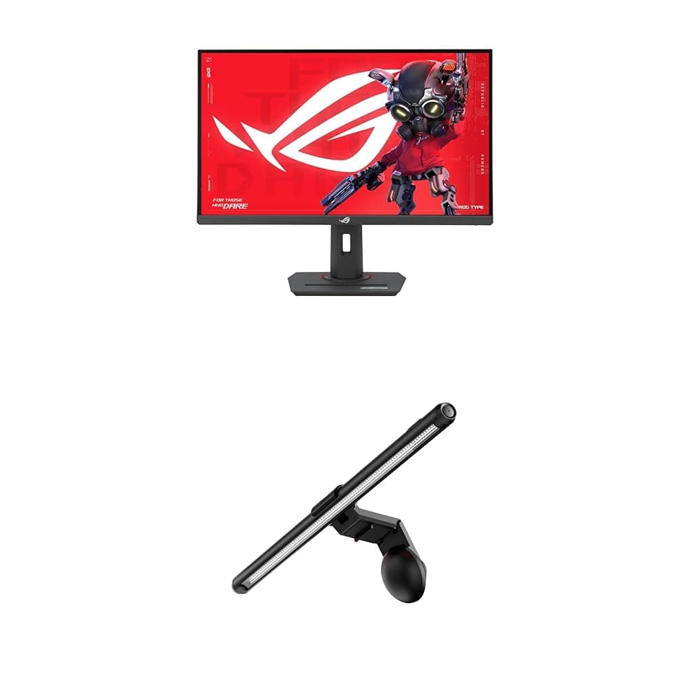 ASUS ROG Strix 27” 4K (XG27UCS) + ROG Aura Monitor Light Bar (ALB01)