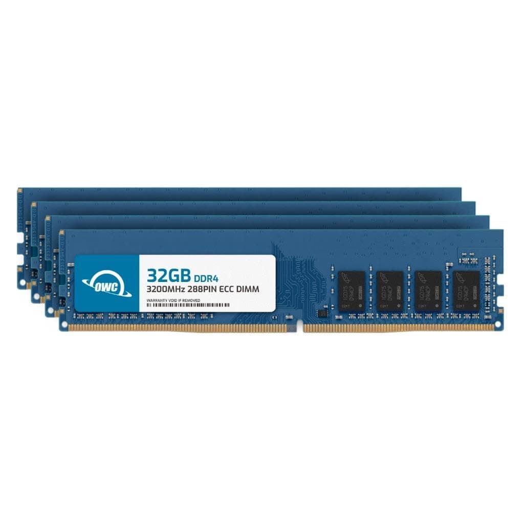 OWC kit 128GB (4x32GB) DDR4 3200MHz ECC UDIMM para workstation/servidor OWC3E2D42R8128S