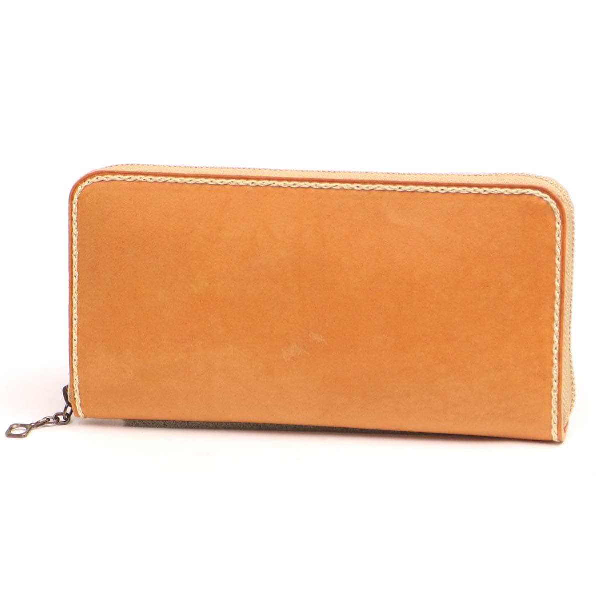 Cartera larga tipo grunge Yoshida Bag Porter con broche redondo Natural 071-04972