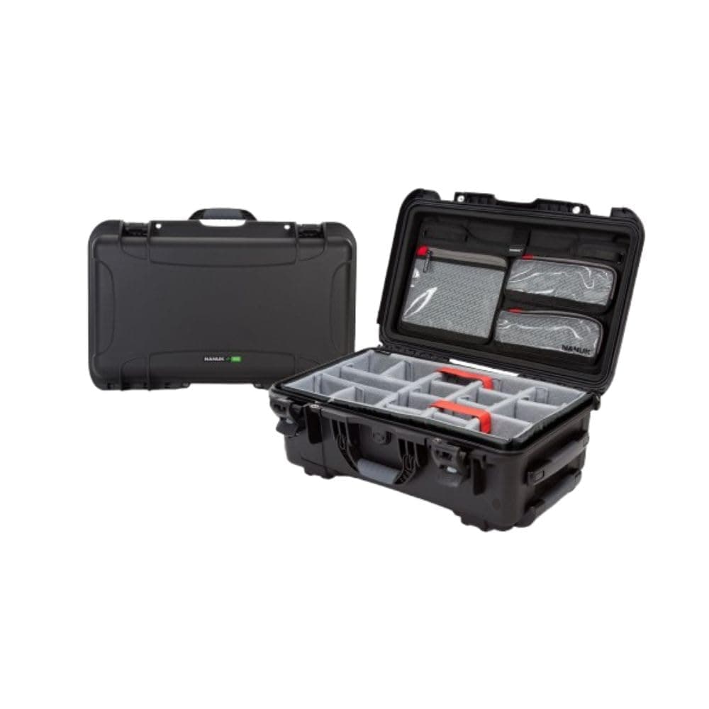 NANUK 935 Pro Photo Kit - Estuche rígido impermeable con organizador en la tapa y divisor acolchado - A prueba de polvo y golpes - Resina reciclada - Sé ecológico y minimiza tu huella de carbono, Negro 935SR060BK-0A0