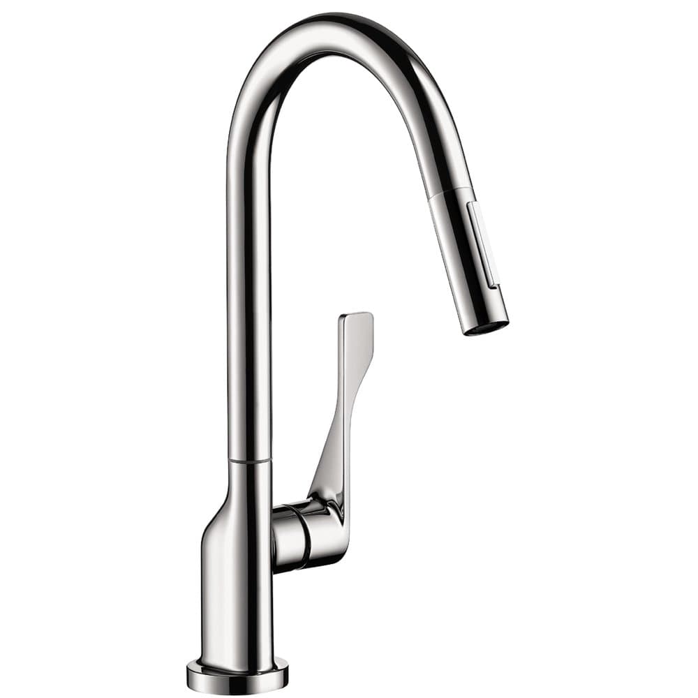 AXOR Citterio 39835001 Grifo de cocina alto con ducha extraíble y anclaje magnético, cromo