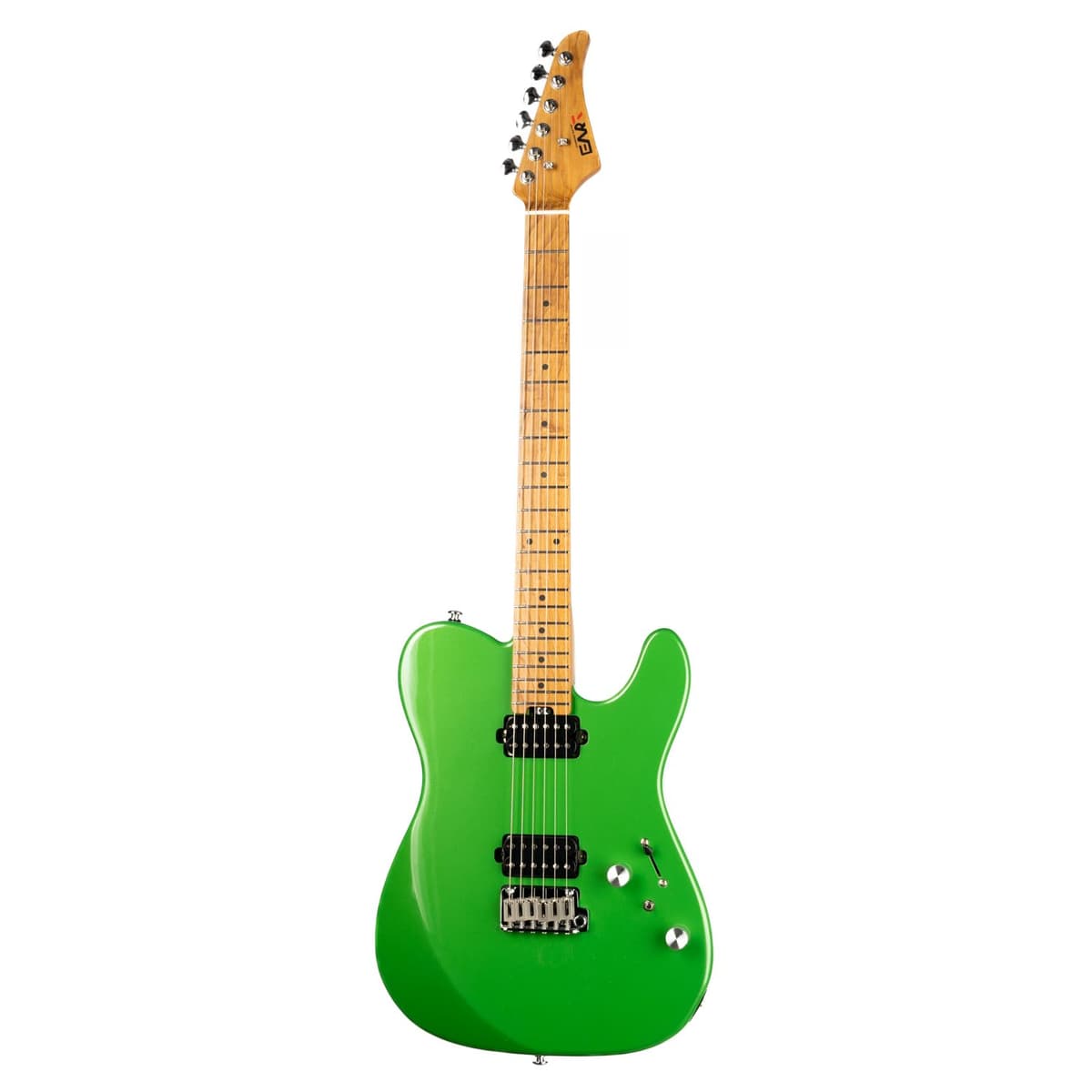 EART TL-380 Guitarra eléctrica cuerpo sólido 6 cuerdas, cuerpo roble mahogany rostizado, mástil maple