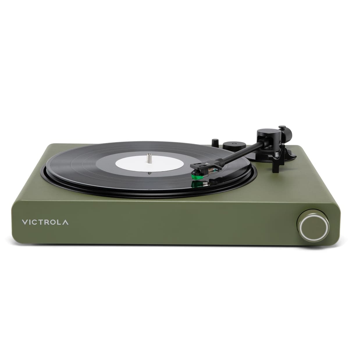 Victrola Stream Onyx - Tocadiscos 2 velocidades 33-1/3 & 45 RPM, compatible con Sonos y Bluetooth (Verde) VPT-2000-GRN-ATE