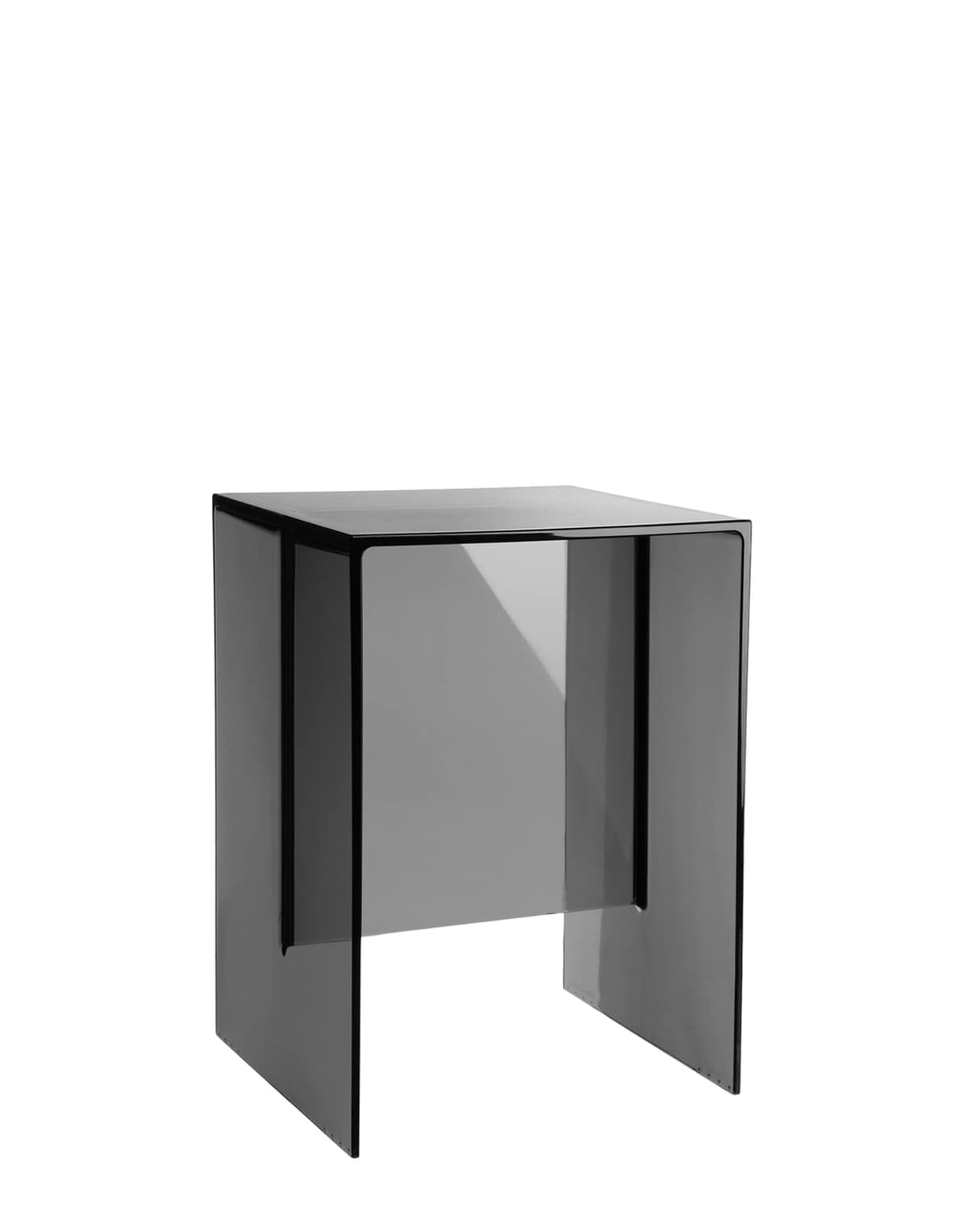 Kartell Max-Beam Taburete/Mesa por Ludovica & Roberto Palomba, Pack de 1, Humo Transparente 09900FU