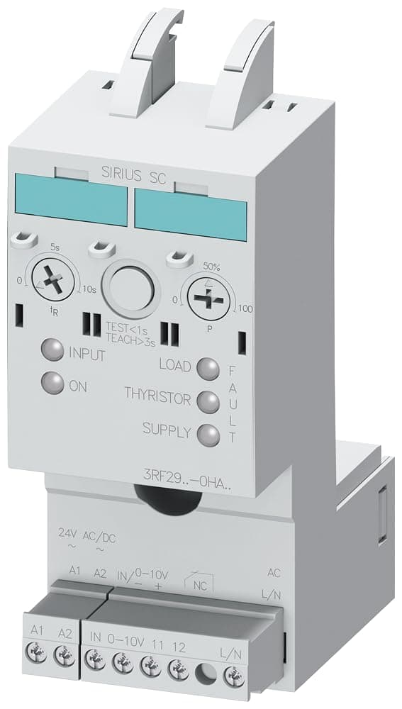 Siemens 3TX7116-5NB03 Relay enchufable premium, LED, push-to-test, 3PDT, 15A, 12VDC 3RF29900HA16