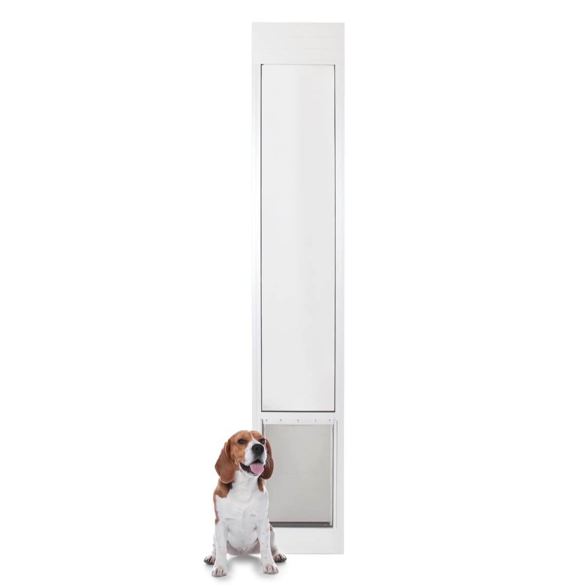 PetSafe Puerta para Mascotas de Vidrio Deslizante - Instalación DIY Sin Corte para Inquilinos - Marco de Aluminio PPA11-13130