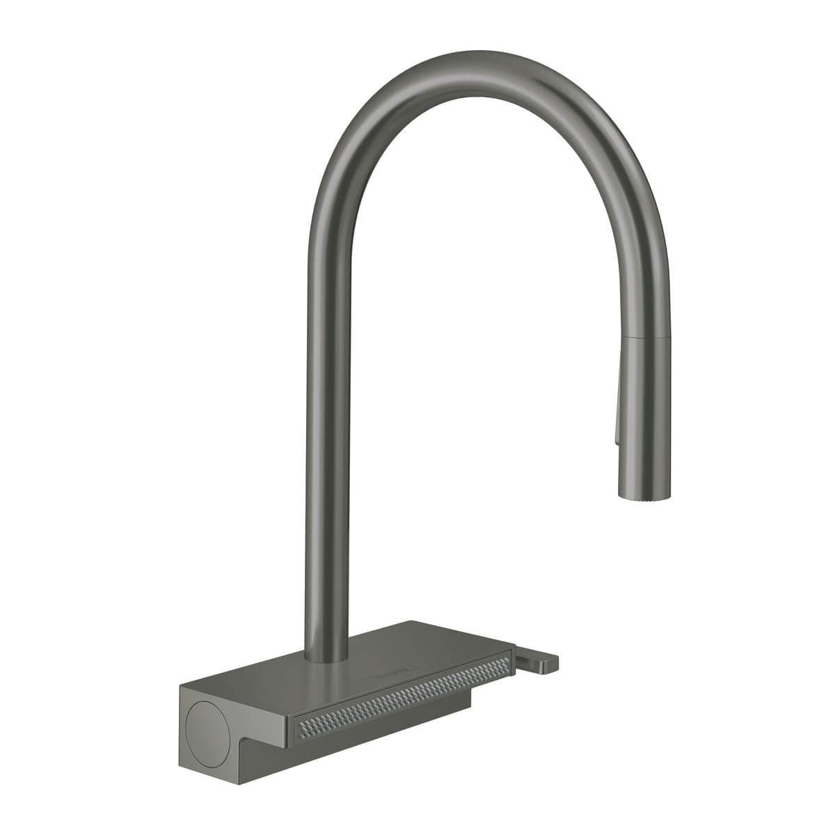hansgrohe Aquno Select Black Grifo de Cocina de Alto Arco con Rociador Extraíble y Anclaje Magnético 73837341
