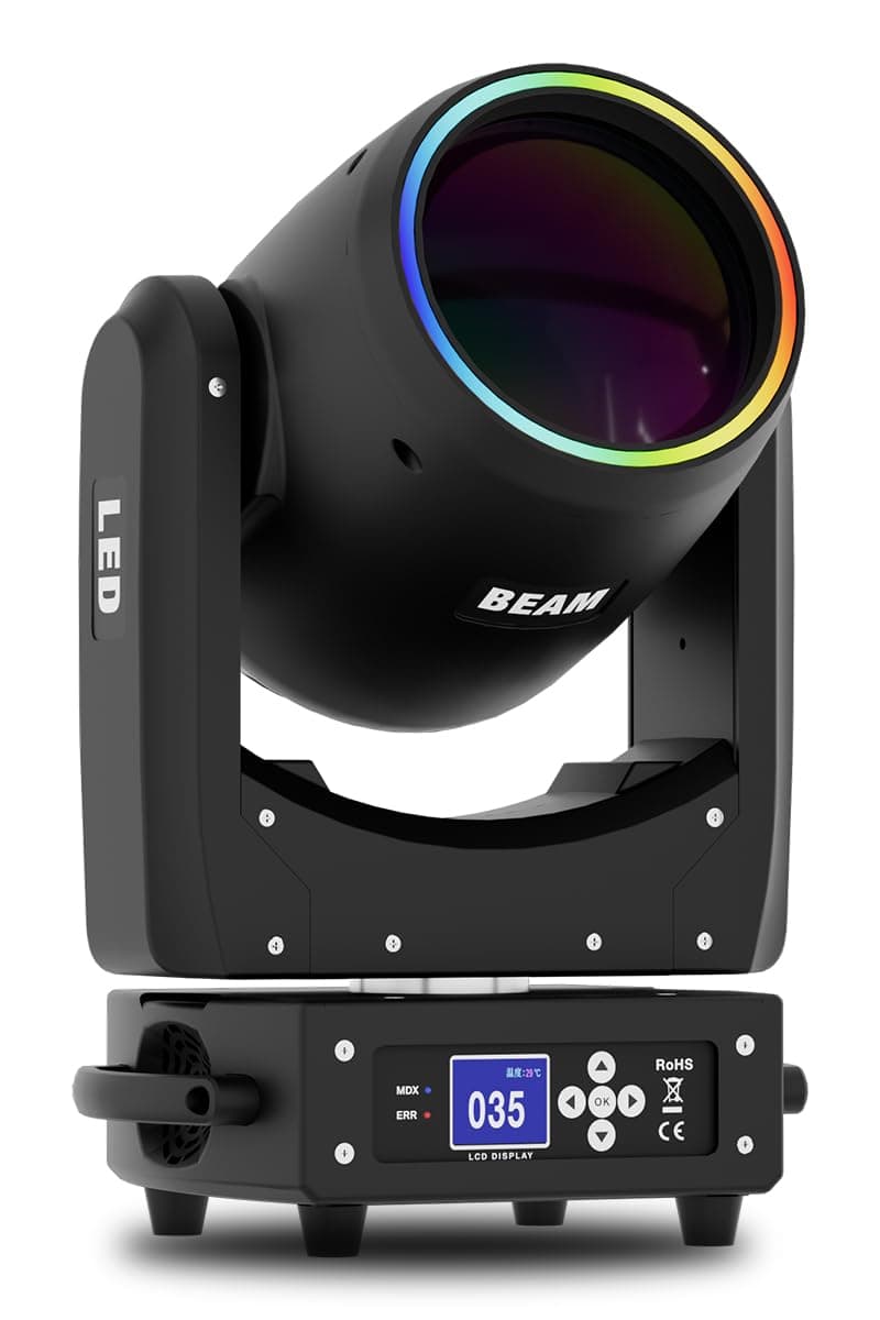 SHEHDS 300W LED Moving Head Light con 13 Gobos, 11 Colores y Prismas para DJ y Eventos