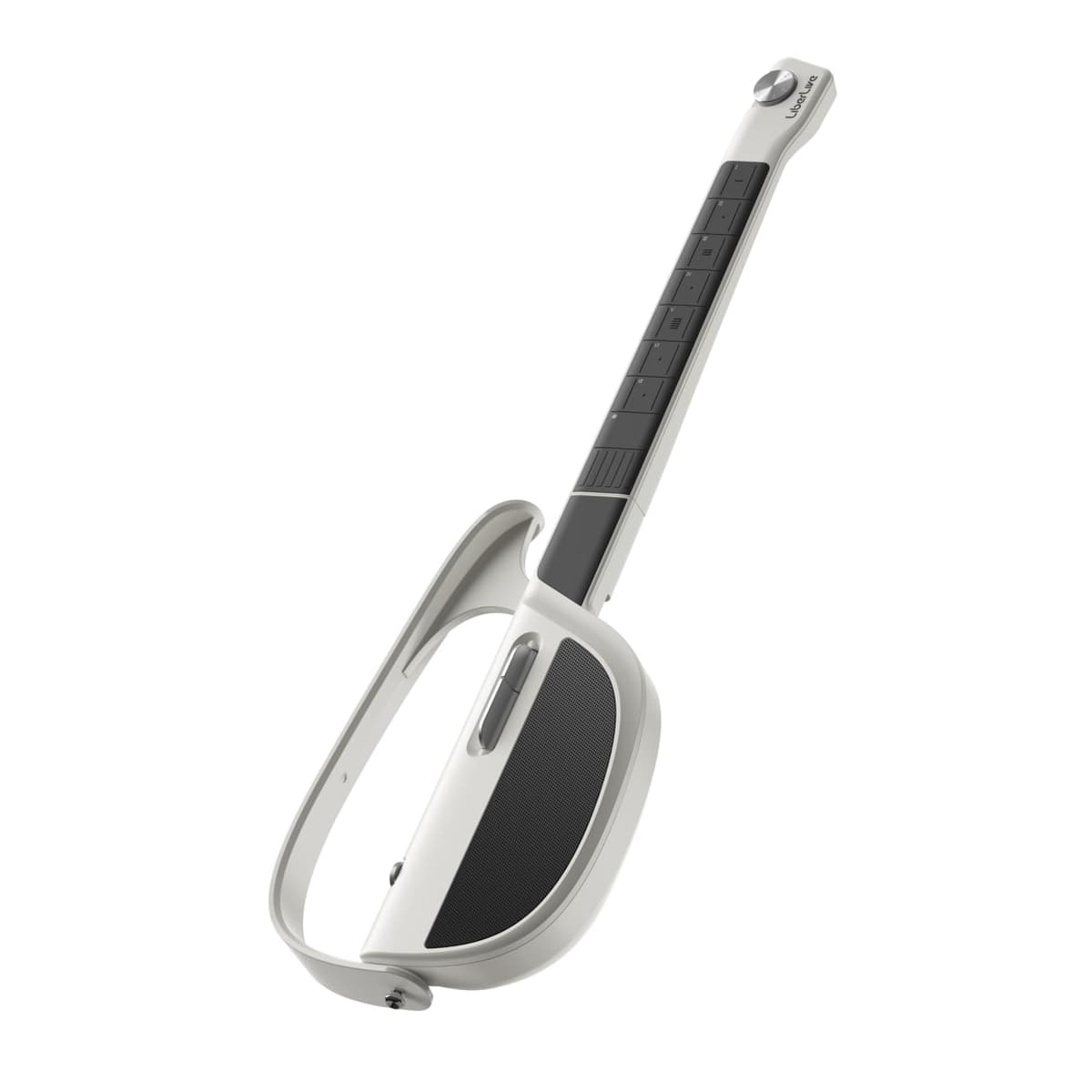 LiberLive C1 - Guitarra inteligente sin cuerdas plegable con generador de acordes y caja de ritmos (Blanco)