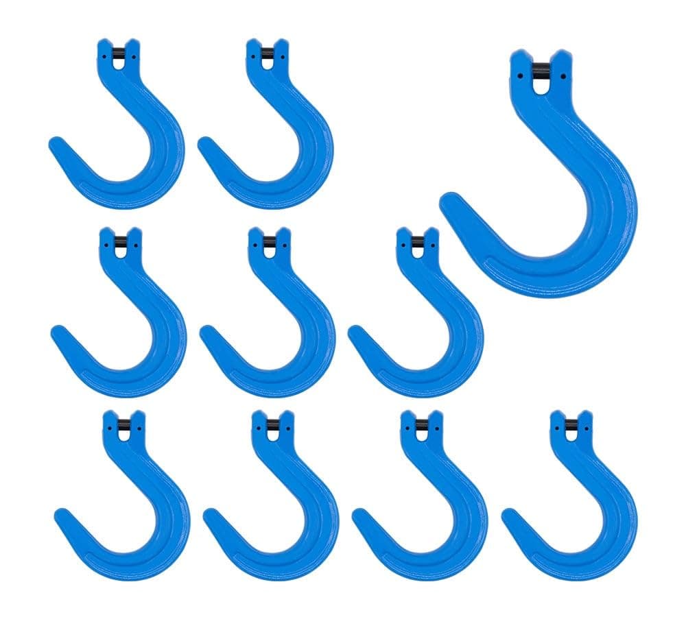 Mytee Products Pack 10 Ganchos Clevis Foundry G100 3/8" - WLL 8800 lbs - Azul FH38-G100x10-PK