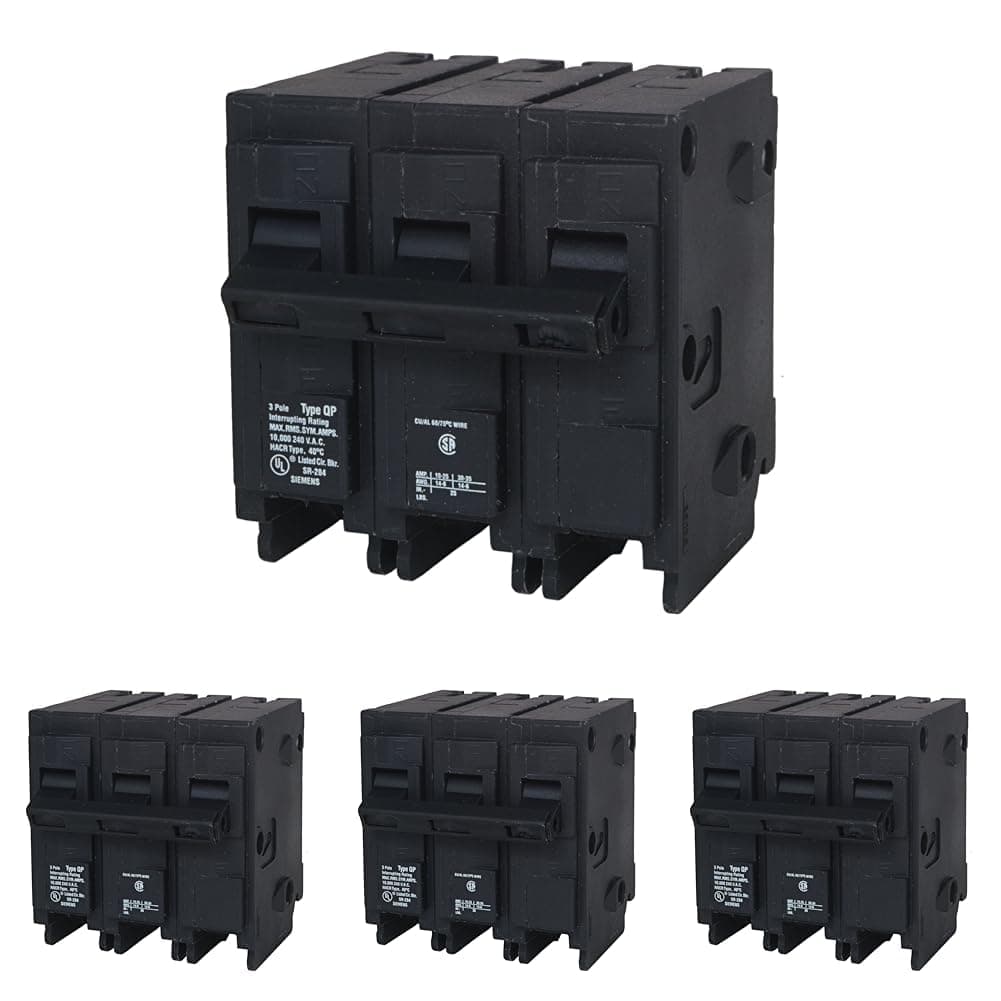 Siemens Q3100 Interruptor Automático Tipo QP 3-Polo 100A (Paquete de 4)