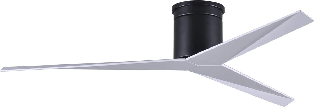 Matthews EKH-BK-WH Eliza Ventilador de Techo 56" Empotrado DC, Negro Mate con Blancas Aspas y Control Remoto