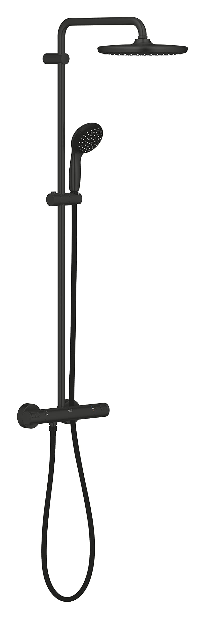 GROHE Vitalio Start System 250 - Set de ducha termostático con cabeza 250 mm y teleducha 100 mm 266772430