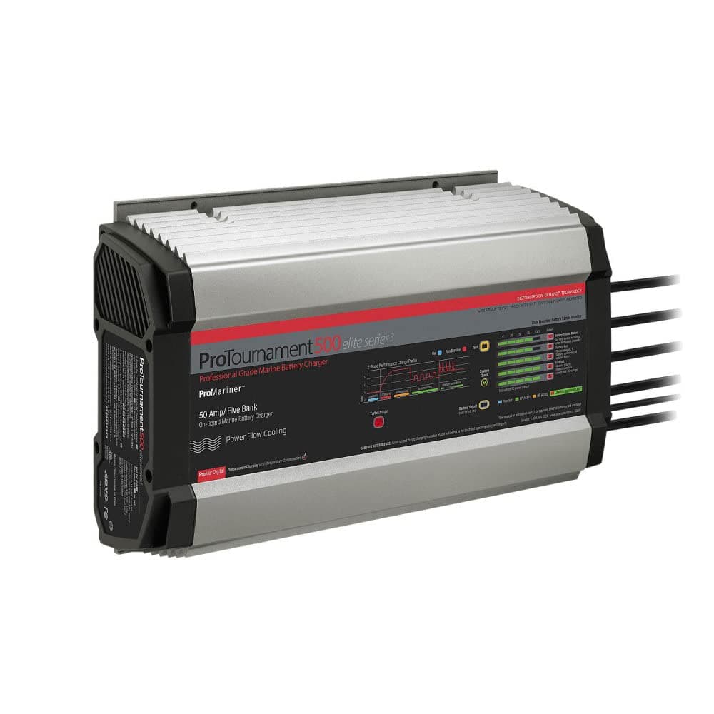 ProMariner 53505 ProTournament Elite 500 Cargador 5-bancos 50A, plateado