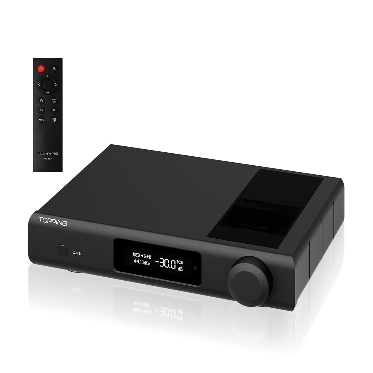 AOSHIDA Topping D90III Discrete - DAC 1Bit con módulo PSRM y EQ de 10 bandas (Black)