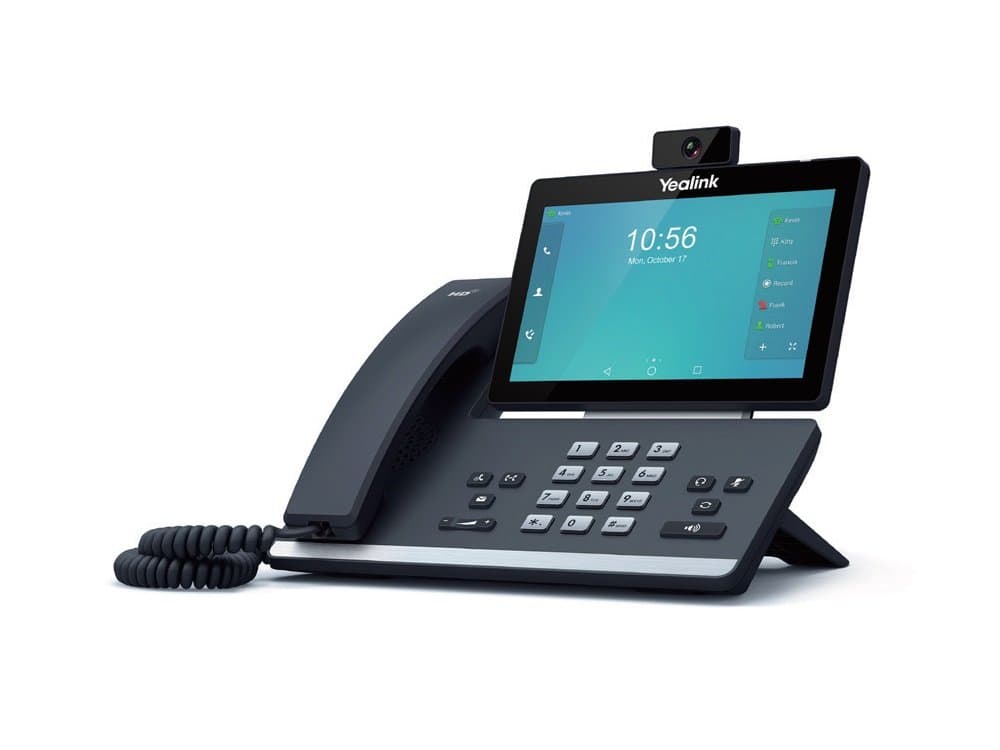 Yealink SIP-T58V Teléfono VoIP Android con pantalla táctil y cámara desmontable