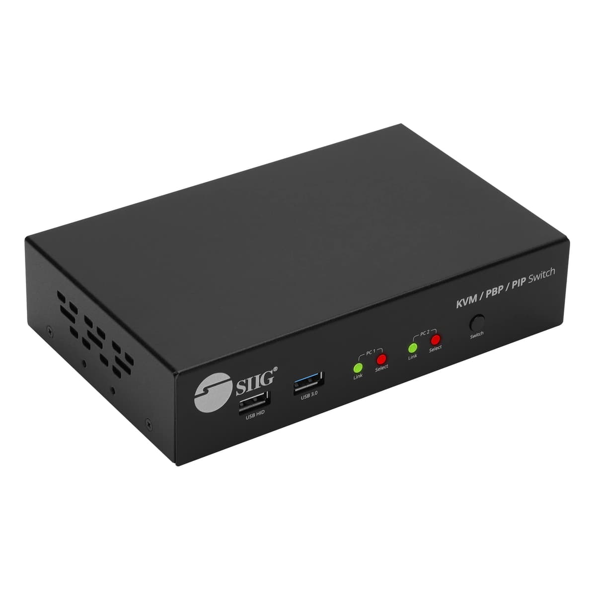 SIIG 2-Port 4K HDMI KVM Switch con Picture-by-Picture, Mouse Roaming y PiP (TAA) CE-KV0G11-S1