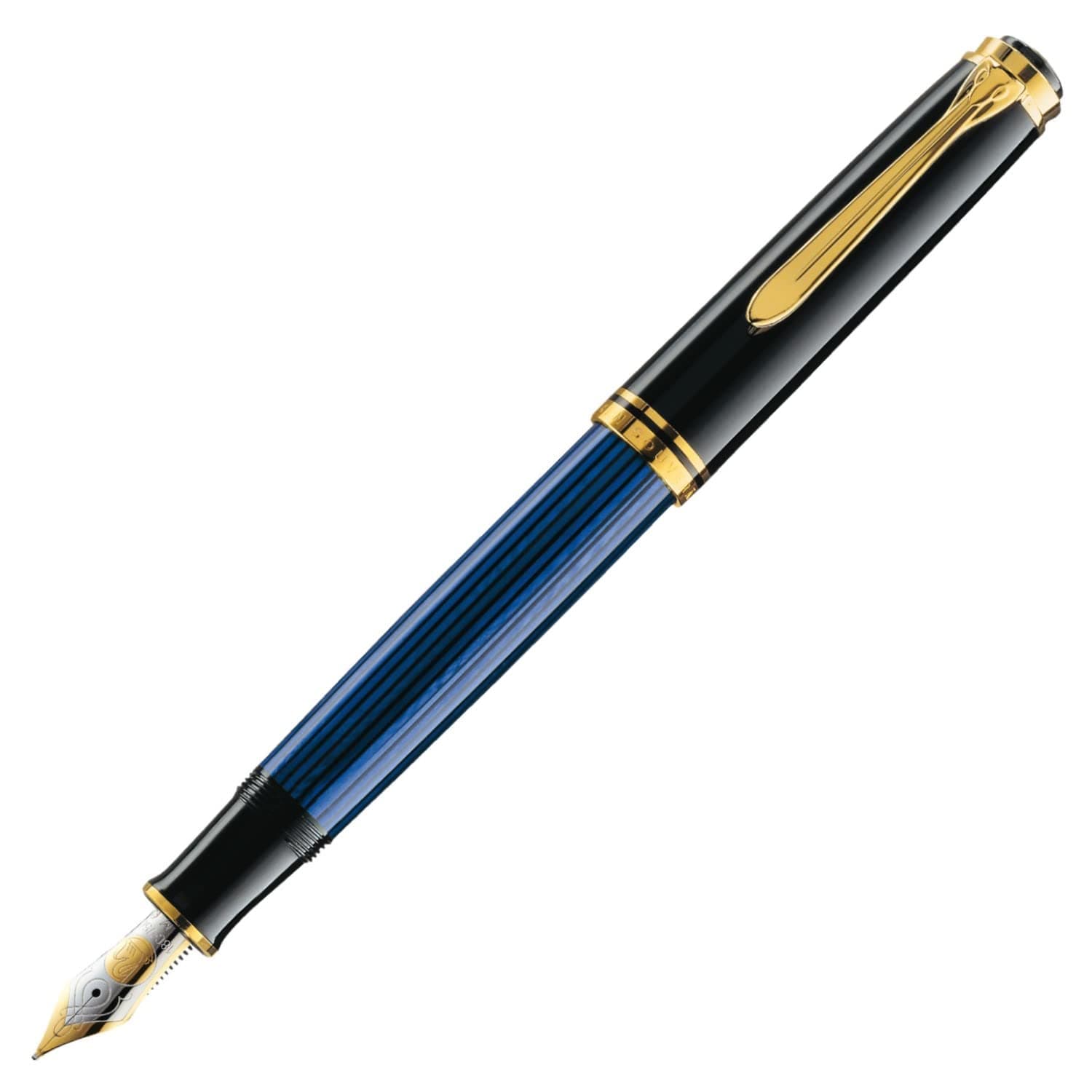 Pluma fuente Pelikan M800 Plume Noir/Bleu, punta B 986745