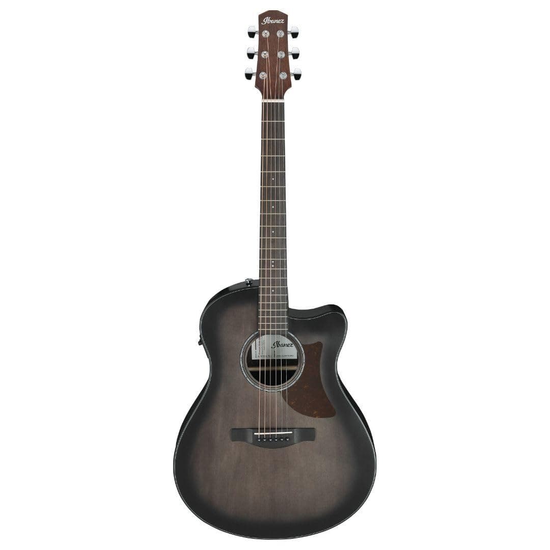 Ibanez AAM70CETBN Advanced Acoustic Auditorium Guitarra electroacústica - Charcoal Burst transparente
