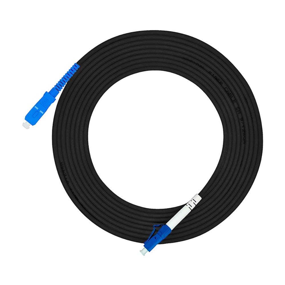 Jeirdus 600M LC a SC cable óptico de parche blindado exterior simplex 9/125 SM monomodo 600 metros 492 ft LC-SC FBM-OALCSCSS600