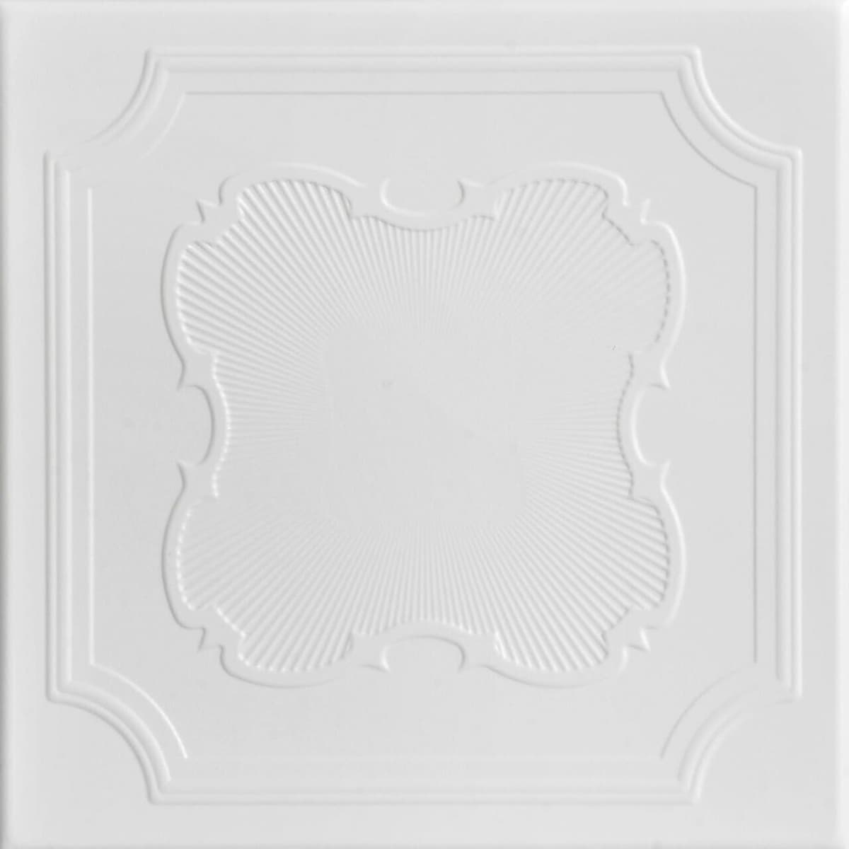 À LA MAISON CEILINGS R74 Coronado Foam Glue-up Ceiling Tile (Pack de 144) - White Heron R74wh-144