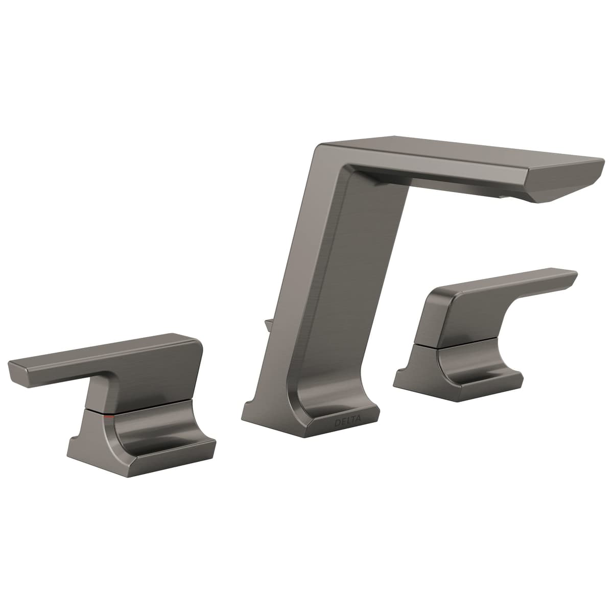 Grifería para baño Delta Pivotal Lumicoat Black Stainless 3 hoyos 8 pulgadas 3599LF-KS-PR-MPU