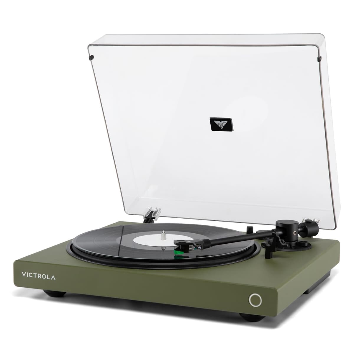 Victrola Wave - Tocadiscos Bluetooth con Auracast, 2 velocidades (Verde) VPT-1520-GRN