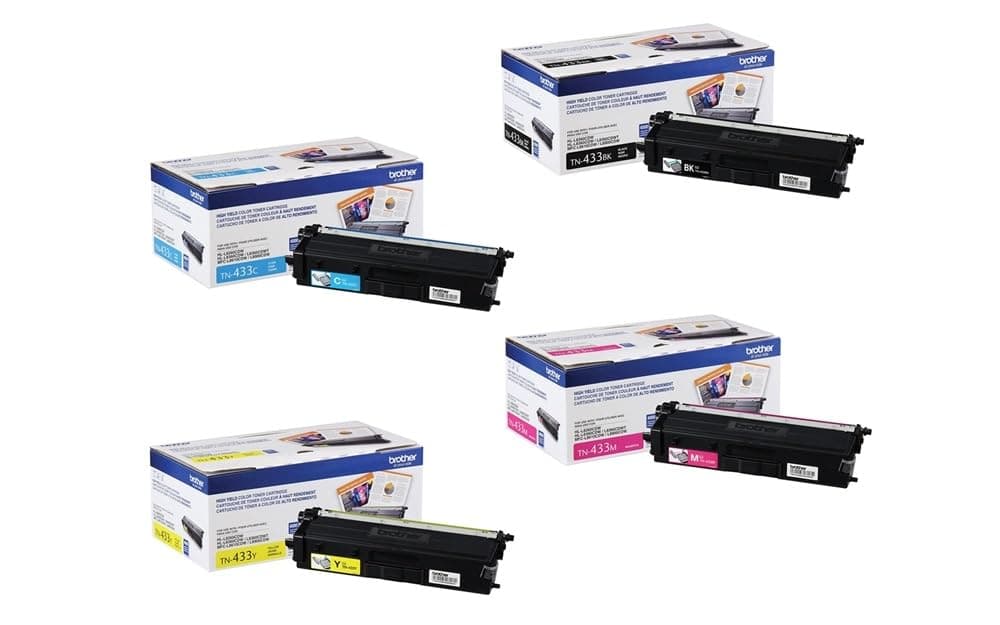 Brother HL-L8360CDW (TN-433) Juego de cartuchos de tóner de alto rendimiento